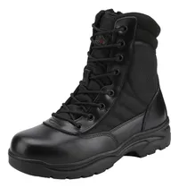 Comprar Botas De Trabajo Tácticas De Cuero Con Cremallera, Hombre