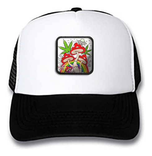 Gorra Gorro Trucker Acid Hongo Drug Party Hongo+iris A5