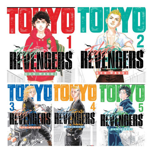 Combo Manga Tokyo Revengers - Ivrea - 5 Tomos