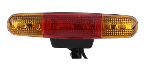 Imagem 7 de 10 de Kit Lanterna Farol De Bike C/ Buzina Seta Luz De Freio Pisca