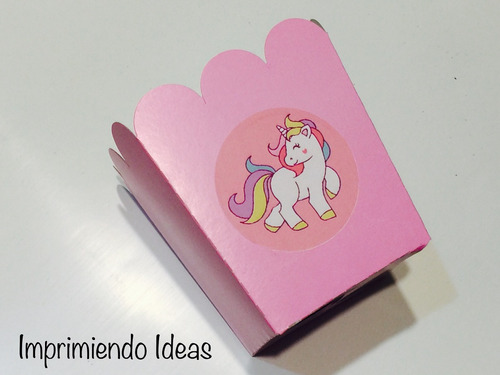 Cajitas Golosineras Cotillón Cumpleaños Unicornios