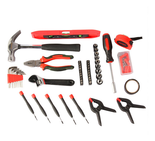 Herramientas Profesional 134 Pz Pack Estuche Portatil Color Rojo