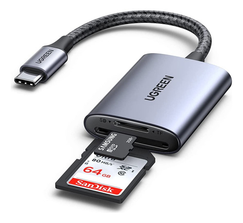 Adaptador Tipo Usb C Lector De Tarjetas Sd,micro Sd  Ugreen