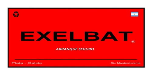 Imagen 2 de 10 de Bateria Auto Exelbat 12x65 Fiat Fiorino Tipo Punto Regatta