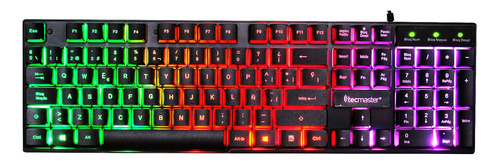 Teclado Con Retro Iluminación Rgb Tecmaster 100510