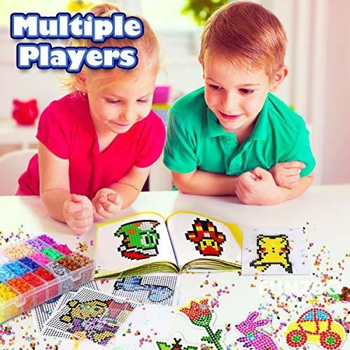 Kit De Manualidades Funzbo Fuse Beads, 111 Patrones Melty Fu