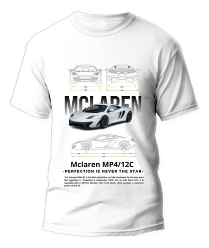 Playera Mclaren Beloma F1 Mp4 Cuello Redondo Hombre 