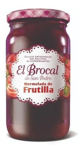 Imagen 1 de 10 de Mermelada El Brocal Frutilla 420g. - Libre De Gluten