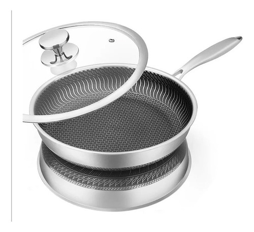 Sarten De Acero Antiadherente Sin Teflon Color 26cm