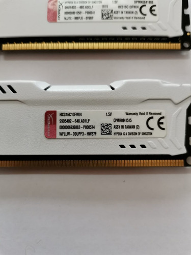 Memoria Ram Fury Hyperx 4gb Ddr3 1600 (Usado)