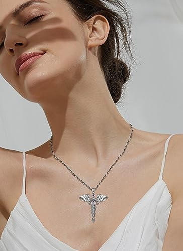 Celestia Collar Caduceo Joyería De 7 Chakras Hombres Mujeres