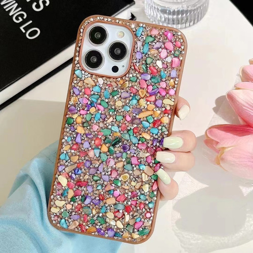 Funda De Silicona Para iPhone 14 Pro Max Colored Diamond