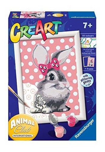 Ravensburger Creart Pintura De Conejito De Peluche Por Númer