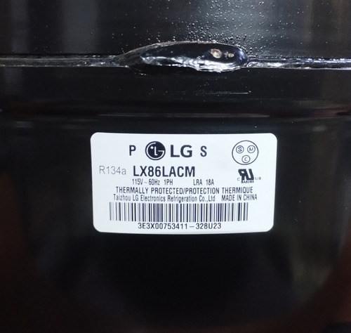 Compresor Refrigerador Original Lx86lacm Tca37091209 Lg R134