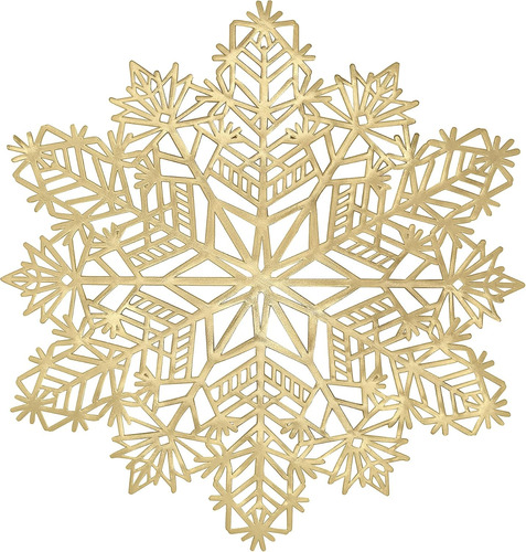 Juego De 8 Manteles Individuales Con Copos De Nieve Decorat