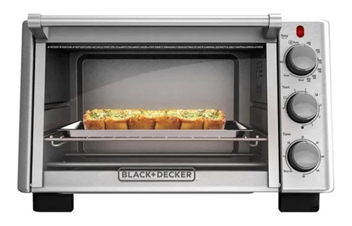 Horno de mesa eléctrico Black+Decker TO2050S gris 120V