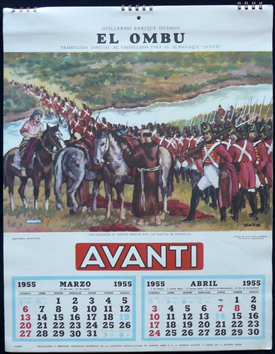 Imagen 3 de 8 de Antiguo Almanaque Avanti. Año 1955 (completo). 15006