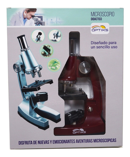 Imagen 1 de 5 de Microscopio Infantil 600x Kit Descubrimiento Optiks 2247