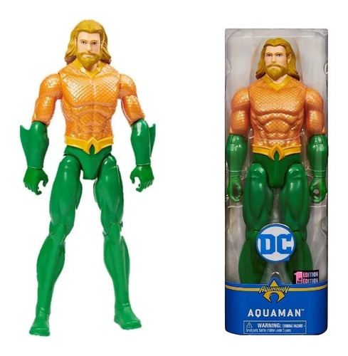 Figura Aquaman Liga Justicia Superheroe 30cm Articulada 