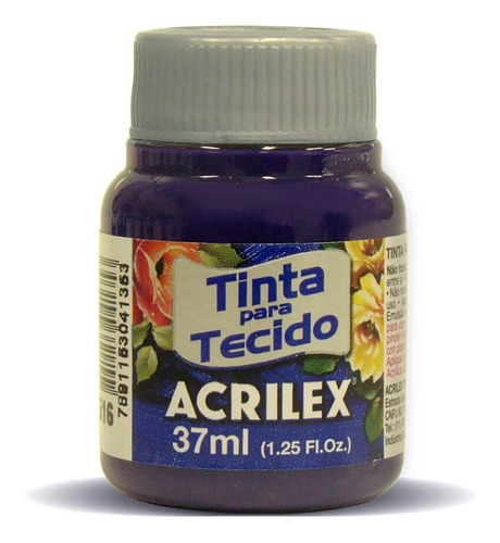 Pintura Para Tela Mate Acrilex 37ml 516 Violeta - Mosca