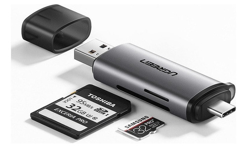 Adaptador Usb Y Usb-c Lector Tarjetas De Memoria Profesional