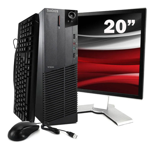 Cpu Lenovo M93p Core I5 4ªg 4gb Ssd 120gb + Monitor 20 