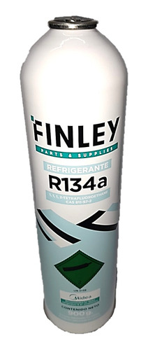 Lata De Gas Refrigerante Finley R134a X 900gr Ecologico