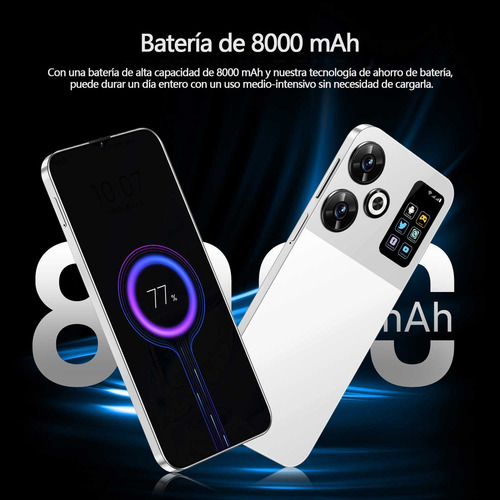 Smartphones M6 Pro Celular Dual Sim 256gb 8gb Ram Android 14 Batería 8000mah