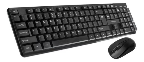 Combo Inalámbrico Teclado Y Mouse Noga S5500 Negro Nuevos