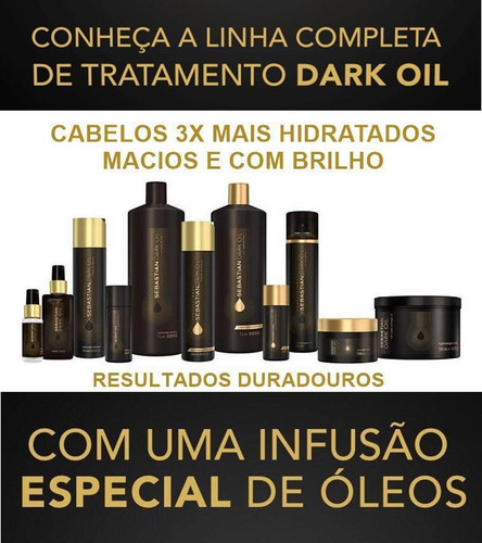 Kit Sebastian Dark Oil Shampoo E Condicionador 1l Nutritivo