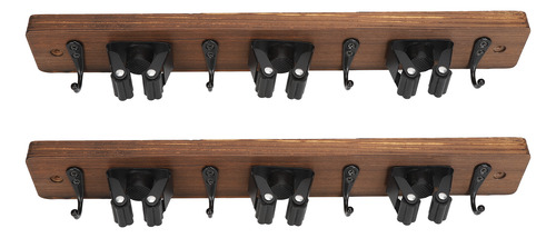Soporte Para Escoba De Pared, 2 Unidades, 3 Posiciones Y 4 G