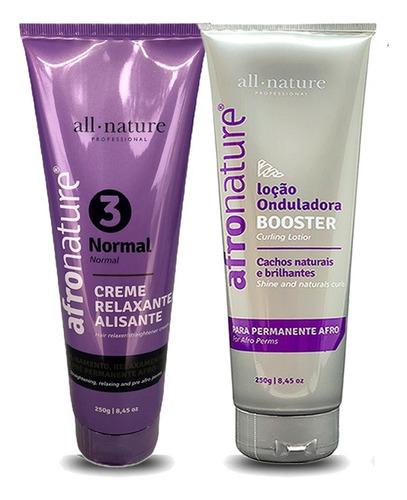 Permanente Relaxamento Afro All Nature Normal Nº3 + Booster