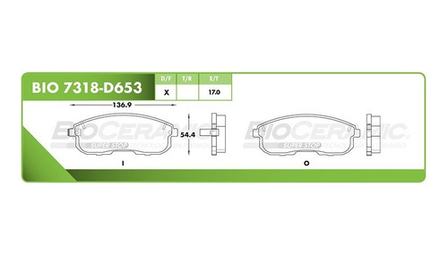 Balata Delantera Nissan Altima Sl L4 2.5 2003-2006