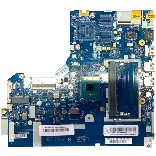 Placa Mae Lenovo Ideapad 320 Celeron Ddr3l Nm-b301 Nova