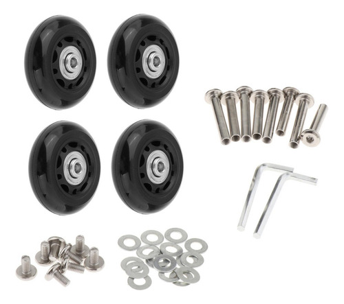 Y Conjunto De 4 Rodinhas De Mala De Viagem Para Mala 59x18mm