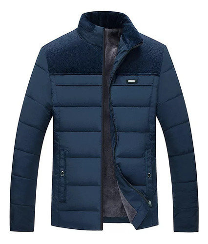 Chamarra Cuello Parkas Gruesa Felpa Para Hombre Inviernomoda