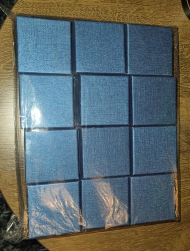 Imagen 4 de 4 de Set 12 Cajas Azul De Regalo, Exhibidor Joyas 7x7cm.