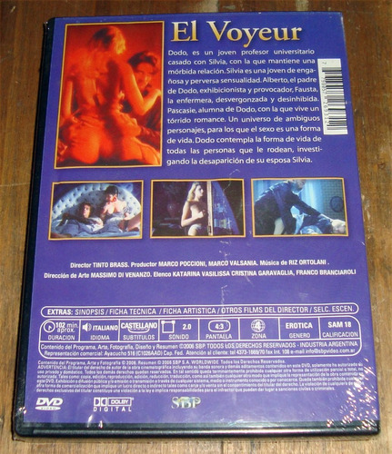Tinto Brass El Voyeur Dvd Sellado / Kktus