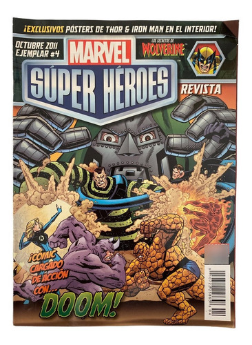 Revista Marvel Super Heroes #4 2011 Comic Posters Juegos Act
