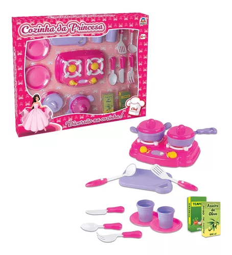 Jogo de Cozinha Lucy Inox – com 3 tampas – Braskit Brinquedos