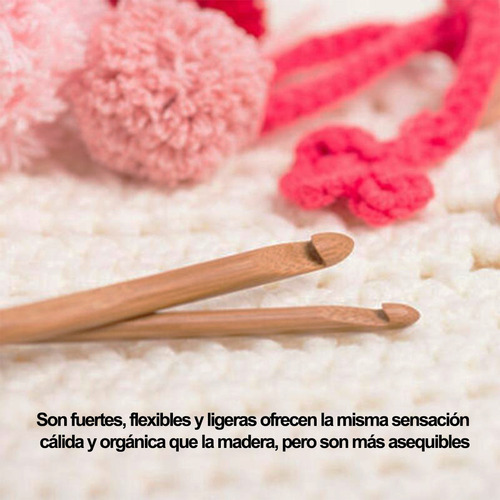 Agujas Bambu Tejer Crochet Kit 12 Und 3.0 A 10 Mm