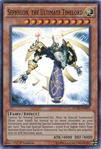 Carta Yu-gi-oh! - Sephylon, El Señor Del Tiempo Definitivo (