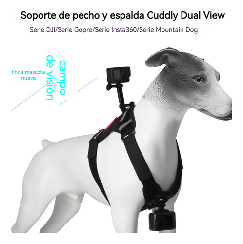 Cámara Deportiva Gopro Compatible Con Arnés Para Perros