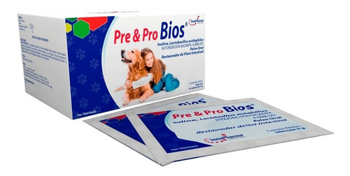Pre & Pro Bios 10 Sobres 3 G. P/ Perros Gatos  Innopharma