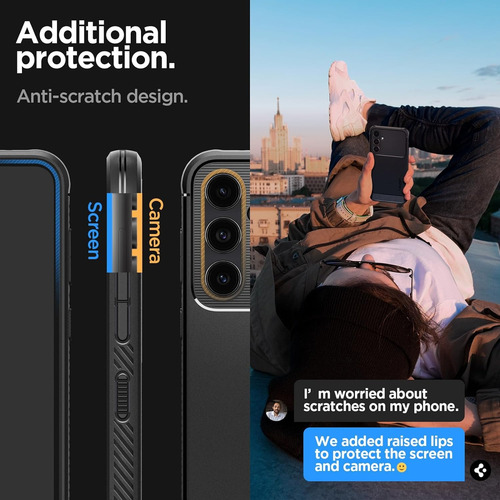 Case 100% Original Spigen Rugged Armor Para Galaxy S23 Fe