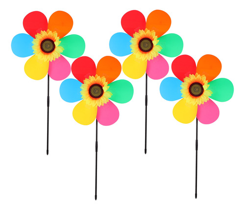 Molino De Viento Con Forma De Girasol Para Niños Plaything,