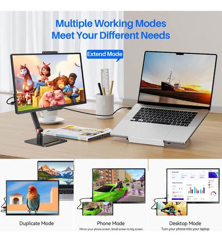 Monitor Portátil De Pantalla Táctil De 14 Pulgadas 1200p Sli