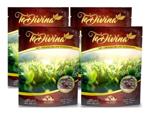 Te Divina Original 100% Organico (4 Pzas.). Envio Gratis!!!