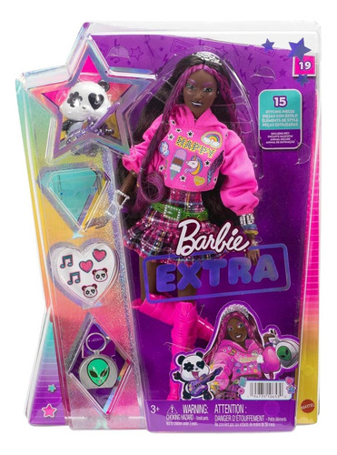 Barbie Extra 15 Piezas Con Estilo Numero 19 Estrella Mattel