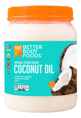 Betterbody Foods Aceite De Coco Orgnico Naturalmente Refinad